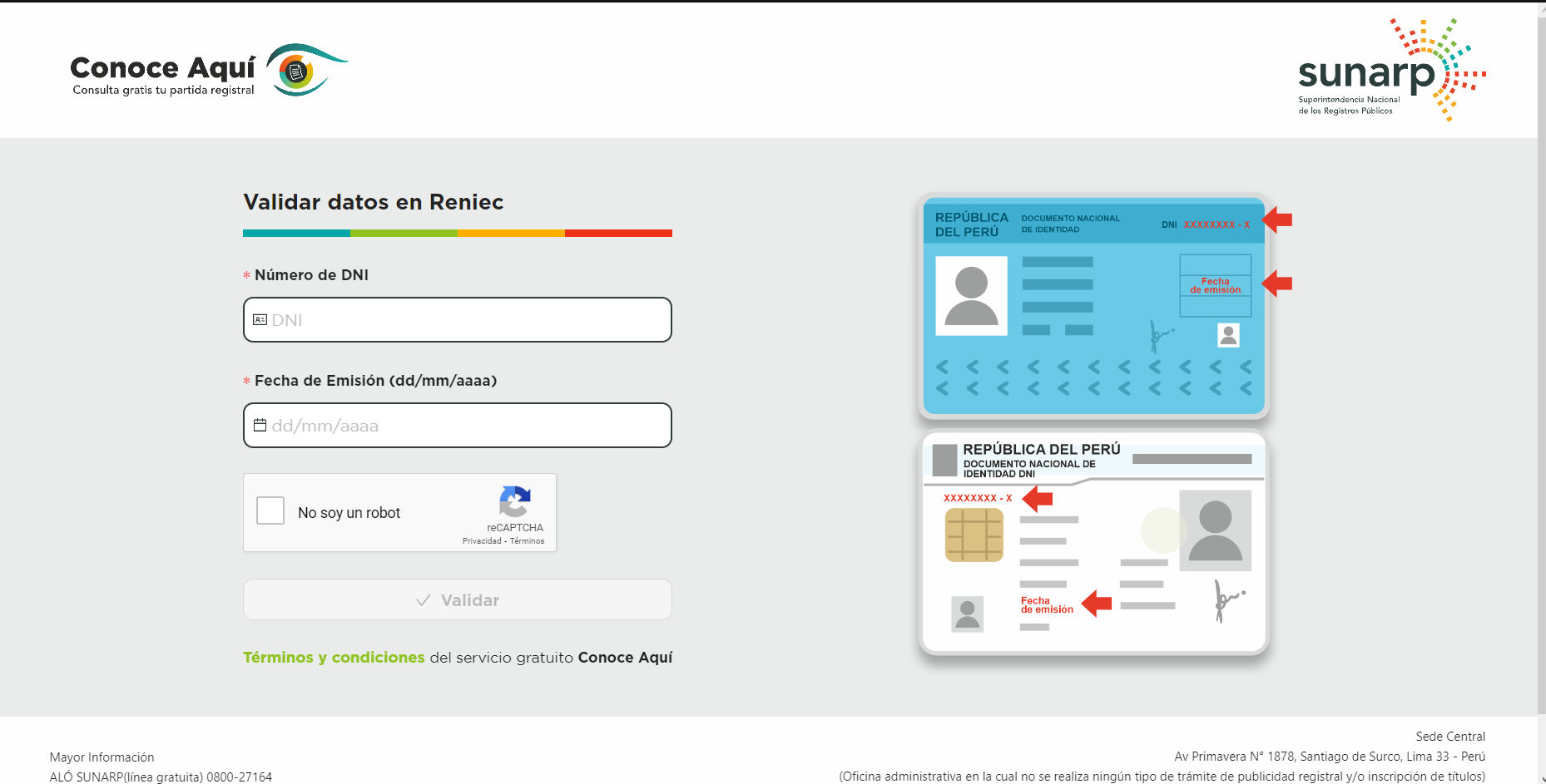 Sunarp: Partidas registrales 